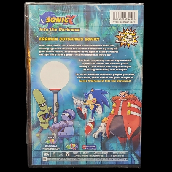 NEW SEALED DVD "SONIC X INTO THE DARKNESS" VOLUME 9 - Picture 2 of 3